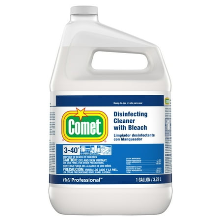 Comet® With Bleach Refill, Disinfectant Cleaner, 1 Gallon (128 Oz)