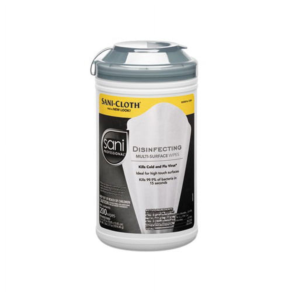 Disinfecting Multi-Surface Wipes 7 1/2 x 5 3/8, 200/Canister