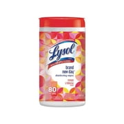 Disinfecting Wipes 7 x 7.25, Mango and Hibiscus, 80 Wipes/Canister, 6 Canisters/Carton