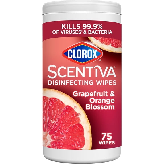 Disinfecting Wipes, Grapefruit and Orange Blossom, 75 Count Each (Pack May vary)