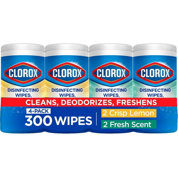 Disinfecting Wipes Value Pack - 300ct/4pk