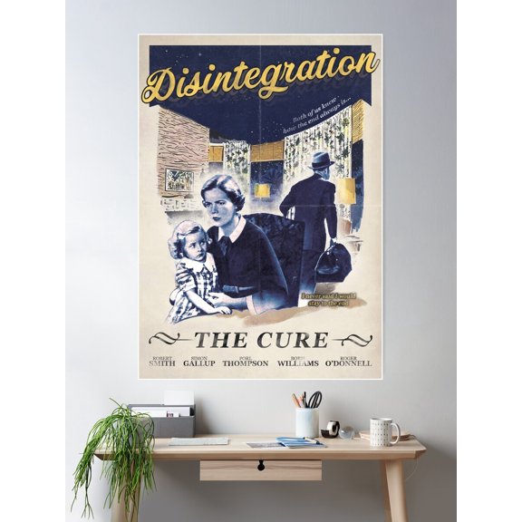 Disintegration // Vintage Poster Poster Wall Art, Modern Wall Decor For Living Room Bedroom, 12x18 UNFRAMED