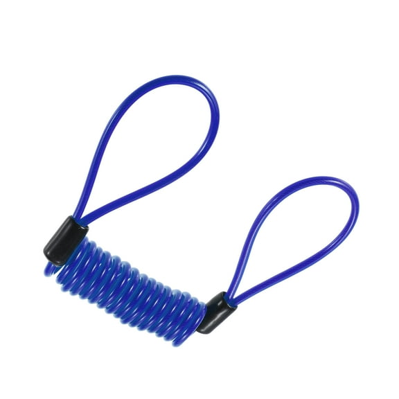 Disk Brake Lock Motorcycle Alarm Disc Lock Security Reminder Cable Tool for Scooter Bike Blue