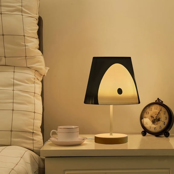 Disk Music LED Desk Lamp Table Lamp USB Bedside Nightstand Small Lamp for Bedroom Living Room Kids Room