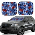 thumbnail image 1 of Disketp 2 Piece Abstract Colorful Butterflies Pattern Windshield Sunshades,Folding Windshield Sun Shade For Car Suv Trucks Sedan,Blocks Uv Rays Sun Visor Protector-Large, 1 of 7