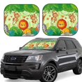thumbnail image 1 of Disketp 2 Piece African Animals In The Jungle Pattern Windshield Sunshades,Folding Windshield Sun Shade For Car Suv Trucks Sedan,Blocks Uv Rays Sun Visor Protector-Large, 1 of 7