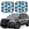 thumbnail image 1 of Disketp 2 Piece Airplanes And Aviation Signs Pattern Windshield Sunshades,Folding Windshield Sun Shade For Car Suv Trucks Sedan,Blocks Uv Rays Sun Visor Protector-Small, 1 of 7