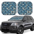 thumbnail image 1 of Disketp 2 Piece Anchors Pattern Windshield Sunshades,Folding Windshield Sun Shade For Car Suv Trucks Sedan,Blocks Uv Rays Sun Visor Protector-Medium, 1 of 7