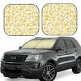 thumbnail image 1 of Disketp 2 Piece Banana Pattern Windshield Sunshades,Folding Windshield Sun Shade For Car Suv Trucks Sedan,Blocks Uv Rays Sun Visor Protector-Medium, 1 of 7