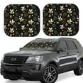 thumbnail image 1 of Disketp 2 Piece Bees Pattern Windshield Sunshades,Folding Windshield Sun Shade For Car Suv Trucks Sedan,Blocks Uv Rays Sun Visor Protector-Small, 1 of 7