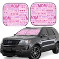 thumbnail image 1 of Disketp 2 Piece Best Mom Ever Pattern Windshield Sunshades,Folding Windshield Sun Shade For Car Suv Trucks Sedan,Blocks Uv Rays Sun Visor Protector-Medium, 1 of 7