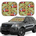 thumbnail image 1 of Disketp 2 Piece Cartoon Fire Truck Pattern Windshield Sunshades,Folding Windshield Sun Shade For Car Suv Trucks Sedan,Blocks Uv Rays Sun Visor Protector-Small, 1 of 7