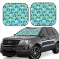 thumbnail image 1 of Disketp 2 Piece Cartoon Monster Truck Pattern Windshield Sunshades,Folding Windshield Sun Shade For Car Suv Trucks Sedan,Blocks Uv Rays Sun Visor Protector-Small, 1 of 7