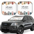 thumbnail image 1 of Disketp 2 Piece Cat Paws Pattern Windshield Sunshades,Folding Windshield Sun Shade For Car Suv Trucks Sedan,Blocks Uv Rays Sun Visor Protector-Medium, 1 of 7