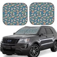 thumbnail image 1 of Disketp 2 Piece Corgi With Flowers Pattern Windshield Sunshades,Folding Windshield Sun Shade For Car Suv Trucks Sedan,Blocks Uv Rays Sun Visor Protector-Large, 1 of 7