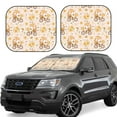 thumbnail image 1 of Disketp 2 Piece Cute Bee Gnome Pattern Windshield Sunshades,Folding Windshield Sun Shade For Car Suv Trucks Sedan,Blocks Uv Rays Sun Visor Protector-Medium, 1 of 7