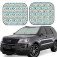 thumbnail image 1 of Disketp 2 Piece Cute Corgi Head Pattern Windshield Sunshades,Folding Windshield Sun Shade For Car Suv Trucks Sedan,Blocks Uv Rays Sun Visor Protector-Small, 1 of 7