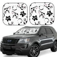 thumbnail image 1 of Disketp 2 Piece Cute Cow And Milk Stains Pattern Windshield Sunshades,Folding Windshield Sun Shade For Car Suv Trucks Sedan,Blocks Uv Rays Sun Visor Protector-Small, 1 of 7