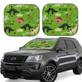 thumbnail image 1 of Disketp 2 Piece Cute Dinosaurs Pattern Windshield Sunshades,Folding Windshield Sun Shade For Car Suv Trucks Sedan,Blocks Uv Rays Sun Visor Protector-Small, 1 of 7