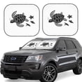 thumbnail image 1 of Disketp 2 Piece Family Of Sea Turtles Pattern Windshield Sunshades,Folding Windshield Sun Shade For Car Suv Trucks Sedan,Blocks Uv Rays Sun Visor Protector-Large, 1 of 7