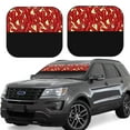 thumbnail image 1 of Disketp 2 Piece Fire Extinguisher Pattern Windshield Sunshades,Folding Windshield Sun Shade For Car Suv Trucks Sedan,Blocks Uv Rays Sun Visor Protector-Large, 1 of 7