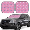 thumbnail image 1 of Disketp 2 Piece French Bulldog Pattern Windshield Sunshades,Folding Windshield Sun Shade For Car Suv Trucks Sedan,Blocks Uv Rays Sun Visor Protector-Small, 1 of 7