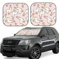 thumbnail image 1 of Disketp 2 Piece Goose Queen Pattern Windshield Sunshades,Folding Windshield Sun Shade For Car Suv Trucks Sedan,Blocks Uv Rays Sun Visor Protector-Medium, 1 of 7