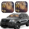 thumbnail image 1 of Disketp 2 Piece Happy New Year Pattern Windshield Sunshades,Folding Windshield Sun Shade For Car Suv Trucks Sedan,Blocks Uv Rays Sun Visor Protector-Large, 1 of 7