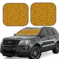 thumbnail image 1 of Disketp 2 Piece Honey Bee Gnomes Pattern Windshield Sunshades,Folding Windshield Sun Shade For Car Suv Trucks Sedan,Blocks Uv Rays Sun Visor Protector-Large, 1 of 7