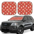 thumbnail image 1 of Disketp 2 Piece Japanese Maneki Cats Pattern Windshield Sunshades,Folding Windshield Sun Shade For Car Suv Trucks Sedan,Blocks Uv Rays Sun Visor Protector-Large, 1 of 7