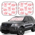 thumbnail image 1 of Disketp 2 Piece Kawaii Pigs Pattern Windshield Sunshades,Folding Windshield Sun Shade For Car Suv Trucks Sedan,Blocks Uv Rays Sun Visor Protector-Large, 1 of 7