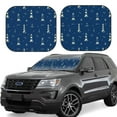 thumbnail image 1 of Disketp 2 Piece Lighthouses And Anchors Pattern Windshield Sunshades,Folding Windshield Sun Shade For Car Suv Trucks Sedan,Blocks Uv Rays Sun Visor Protector-Large, 1 of 7