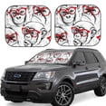 thumbnail image 1 of Disketp 2 Piece Monkey Pattern Windshield Sunshades,Folding Windshield Sun Shade For Car Suv Trucks Sedan,Blocks Uv Rays Sun Visor Protector-Large, 1 of 7