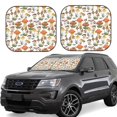 thumbnail image 1 of Disketp 2 Piece Mushrooms Pattern Windshield Sunshades,Folding Windshield Sun Shade For Car Suv Trucks Sedan,Blocks Uv Rays Sun Visor Protector-Large, 1 of 7