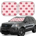 thumbnail image 1 of Disketp 2 Piece Pig Noses Pattern Windshield Sunshades,Folding Windshield Sun Shade For Car Suv Trucks Sedan,Blocks Uv Rays Sun Visor Protector-Small, 1 of 7