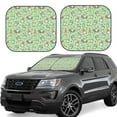 thumbnail image 1 of Disketp 2 Piece Spring Gnomes Pattern Windshield Sunshades,Folding Windshield Sun Shade For Car Suv Trucks Sedan,Blocks Uv Rays Sun Visor Protector-Small, 1 of 7