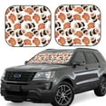 thumbnail image 1 of Disketp 2 Piece Sushi Roll Pattern Windshield Sunshades,Folding Windshield Sun Shade For Car Suv Trucks Sedan,Blocks Uv Rays Sun Visor Protector-Large, 1 of 7