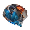 thumbnail image 1 of Disketp 3D Butterfly Slouchy Beanie Hip-Hop Soft Lightweight Running Beanie Adult Hats Chemo Cap for Men Women, 1 of 8