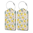 thumbnail image 1 of Disketp 4 PCS Luggage Tag for Suitcase,Flowers and Butterflies Leather Baggage Tag with Stainless Steel Loop Privacy Cover for Women Men Girls, 1 of 5
