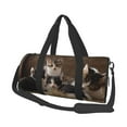 thumbnail image 1 of Disketp 45l Foldable Duffel Bag,Water-Resistant Sports Gym Bag,Portable Weekender Bag Lightweight For Travel,Fitness And Camping-Cat Family, 1 of 1