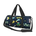 thumbnail image 1 of Disketp 45l Foldable Duffel Bag,Water-Resistant Sports Gym Bag,Portable Weekender Bag Lightweight For Travel,Fitness And Camping-Funny Spaceships, 1 of 1