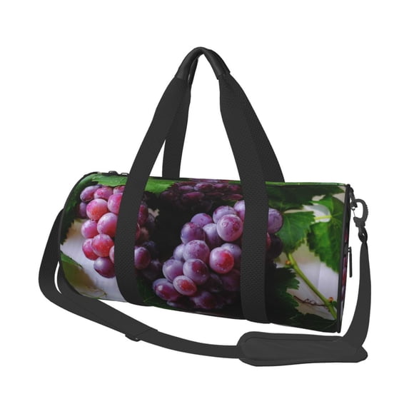 Disketp 45l Foldable Duffel Bag,Water-Resistant Sports Gym Bag,Portable Weekender Bag Lightweight For Travel,Fitness And Camping-Grape