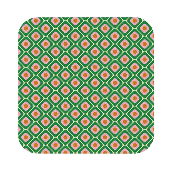 Disketp 60s And 70s Style Funny Coasters,6 Pcs Leather Coasters With Holder, Perfect Housewarming Hostess Gifts,Protect Furniture From Water Marks Scratch And Damage