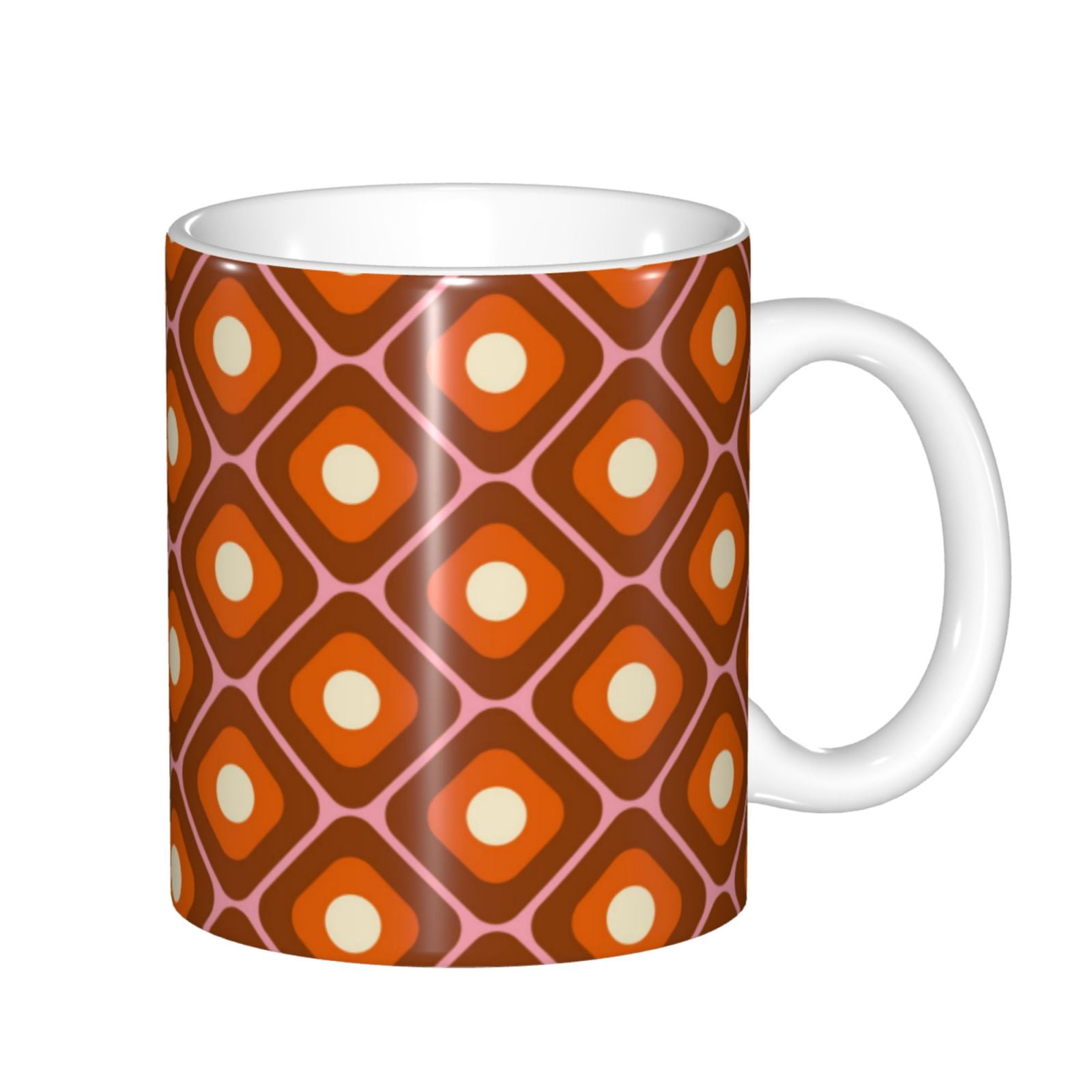 Disketp 60s and 70s Aesthetic Large Coffee Mug with Handle Tea Cup Novelty Coffee  Cup for Men Women Office Work - Walmart.com