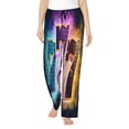 thumbnail image 1 of Disketp 777 Print Women'S Comfy Pajama Pants Casual Drawstring Palazzo Lounge Wide Leg Pants, 1 of 9