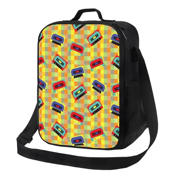 Disketp 90s Audio Tape Insulated Lunch Bag Lunch Box - Lunch Bag for Men Adult Women