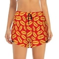 thumbnail image 1 of Disketp A Big Hot Dog Print Women's Shorts Workout Shorts for Athletic Gym Running Shorts with Phone Pockets Small, 1 of 8