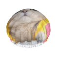 thumbnail image 1 of Disketp A Funny Cat Shower Caps,Reusable Shower Cap For Women, Double Layer Waterproof Hair Cap, Large Size For All Hair Lengths,For Girls Spa Home Salon Use, 1 of 9