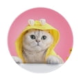 thumbnail image 1 of Disketp A Funny Cat Small Mouse Pad 7.9x7.9 Inches,Washable Round Mousepad For Office Laptop Computer,Non-Slip Rubber Base Mouse Pads For Wireless Mouse, 1 of 8