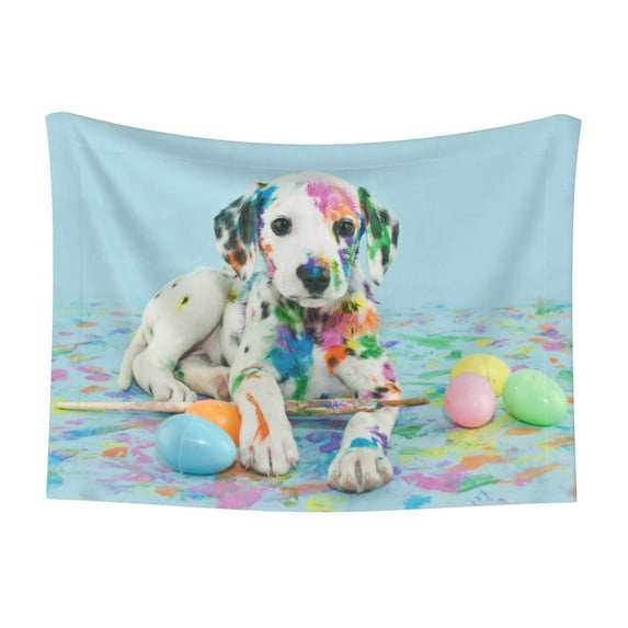 Disketp A Funny Little Dalmatian Puppy Dog Blanket/Bed Cover for Dogs and Cats,Puppy Essentials-Large